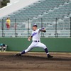 41.（大）12奪三振で完封した宮古の松川竜之丞（Ｄブロック）